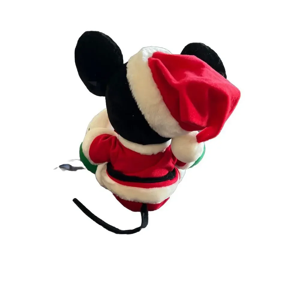 Walt Disney World Christmas Collection Photo Frame 2001 Plush Mickey Santa 10 “